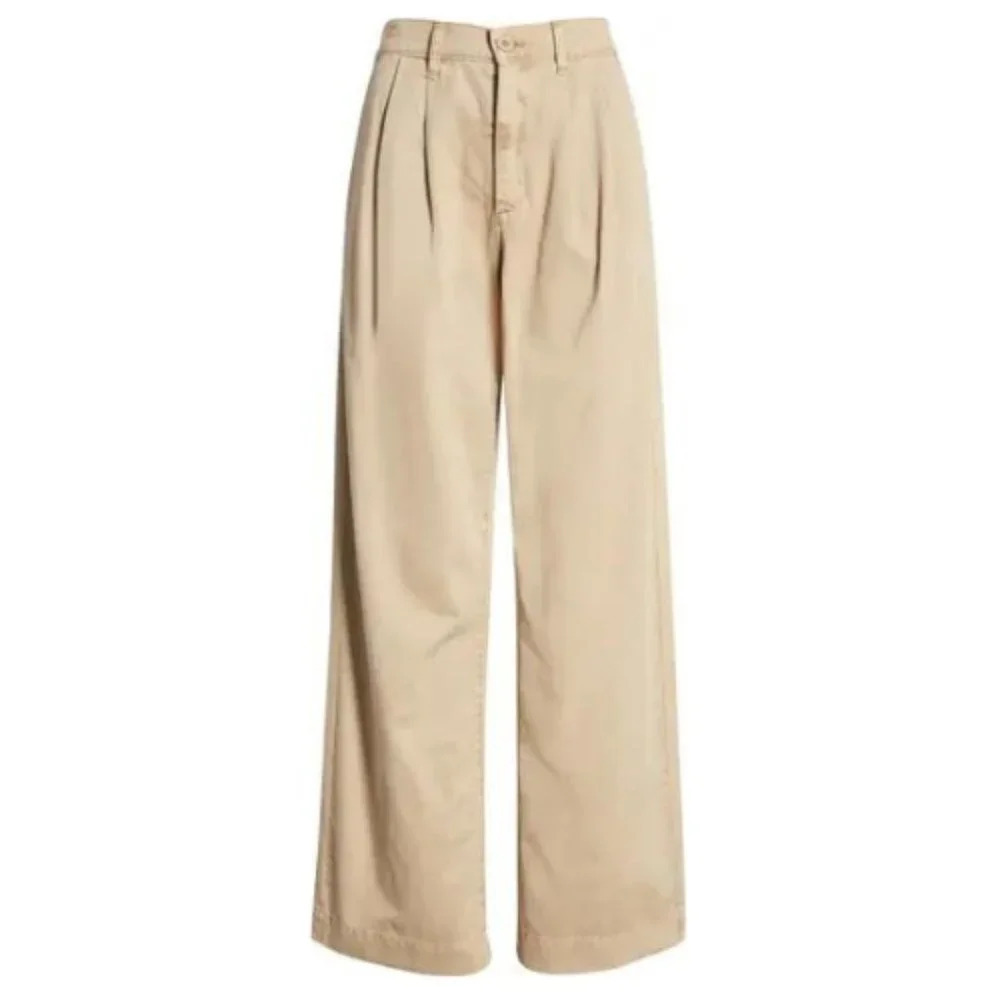 New! Pistola Ellery High Rise Wide Leg Trouser in Sesame 28133 - Picture 2 of 13